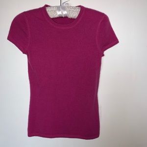 Henri Bendel 100% Cashmere Tee Sweater